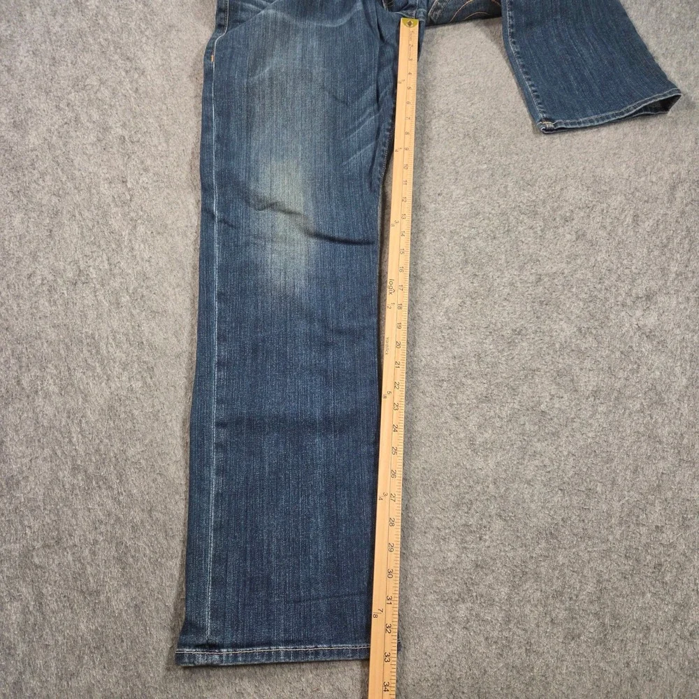 True Religion Ricky Relaxed Straight Jeans Mens 40 Blue Wash Made in USA